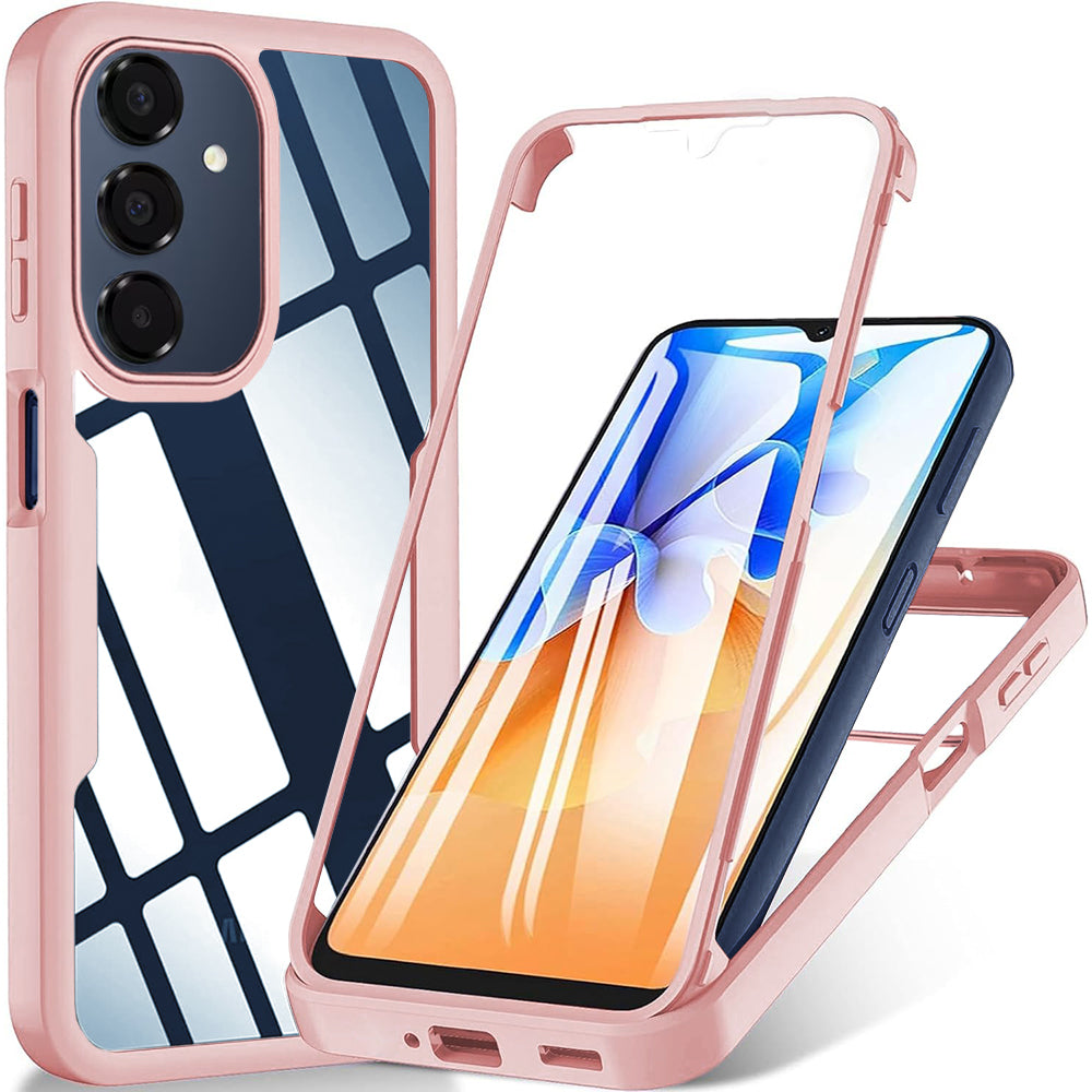 Techsuit - ColorVerse 360 Series + Screen Protector -  Samsung Galaxy A16 4G / A16 5G / A17 5G / A17 4G - Pink
