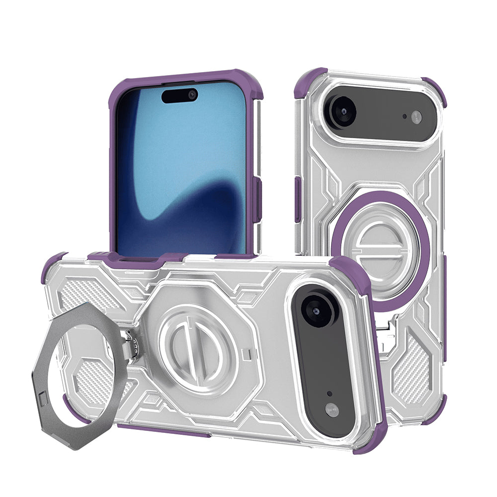 Techsuit - Carbon Shield PRO - iPhone 17 Air - Purple Transparent
