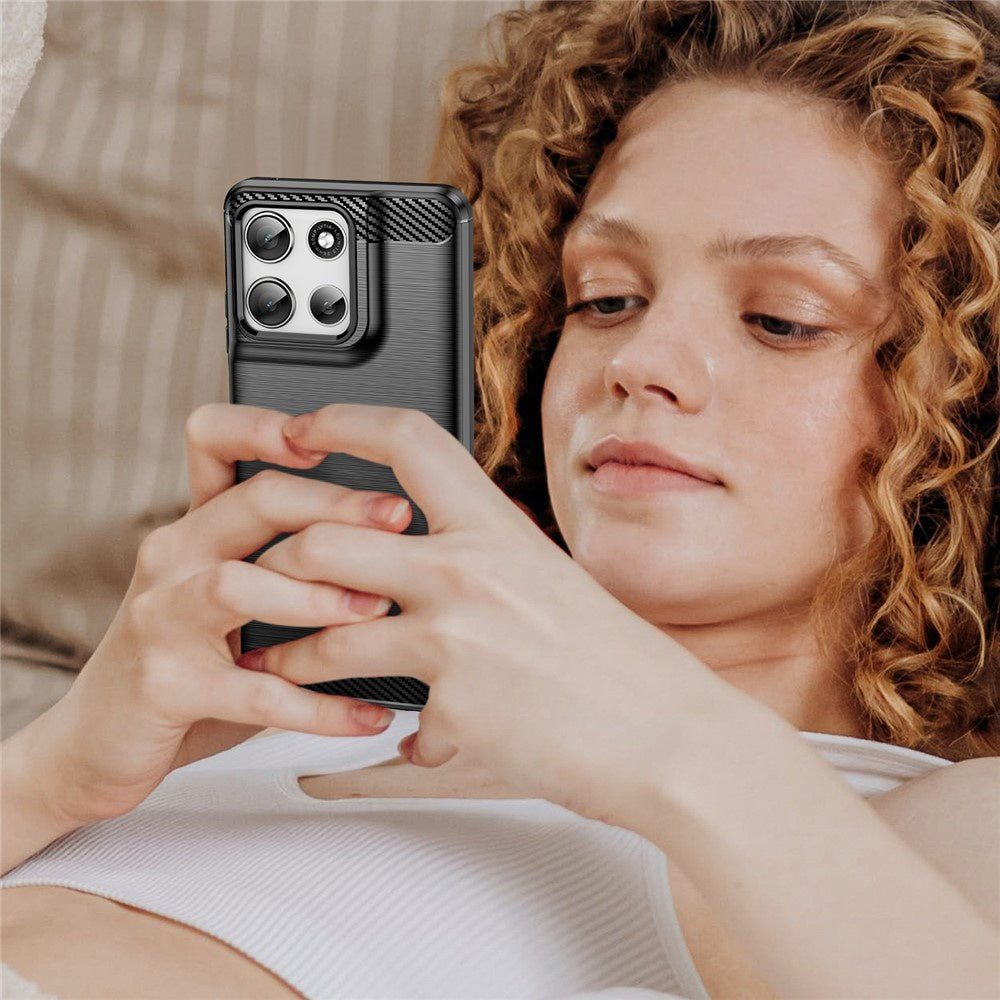 Techsuit - Carbon Silicone - Motorola Moto G56 - Black