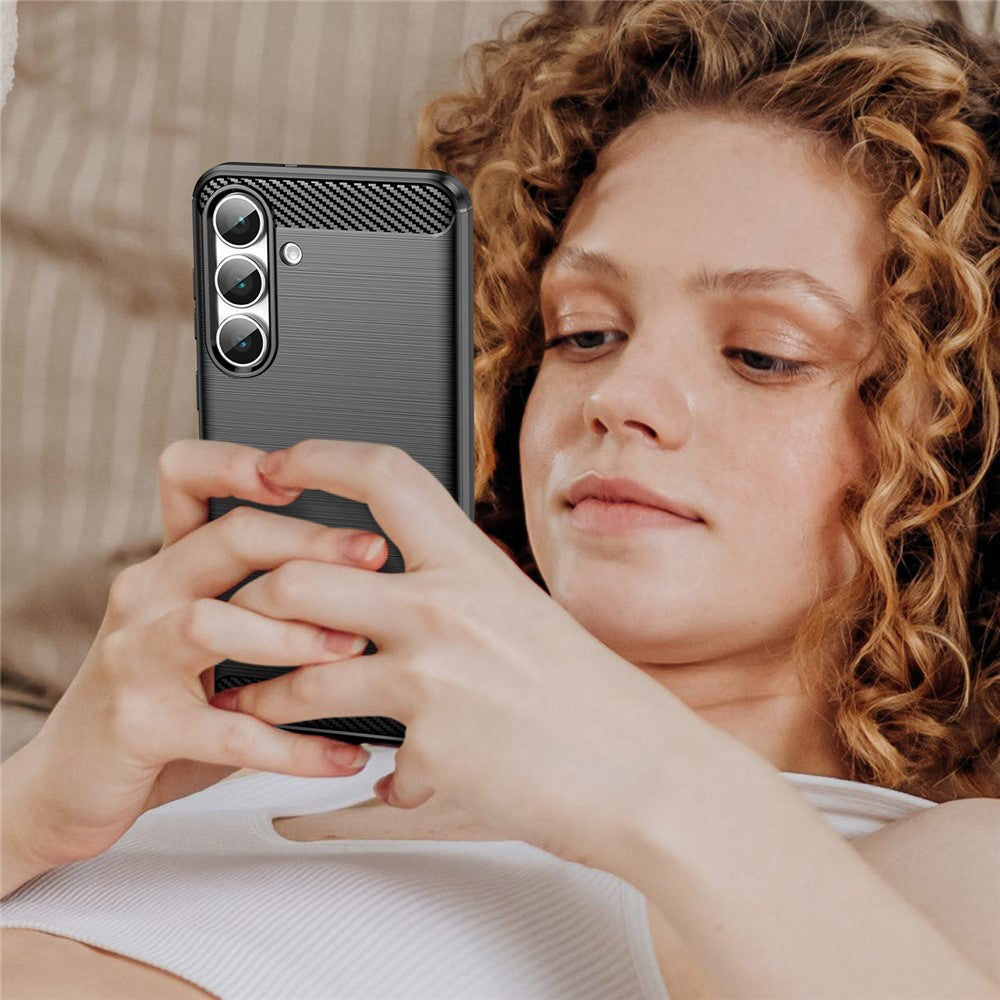 Techsuit - Carbon Silicone - Galaxy S25 FE - Black