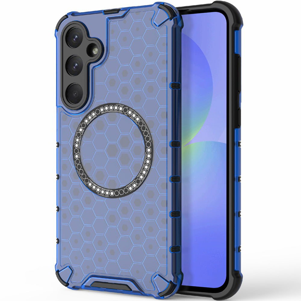 Techsuit - HoneyComb Shield MagSafe - Samsung Galaxy A36 5G - Blue