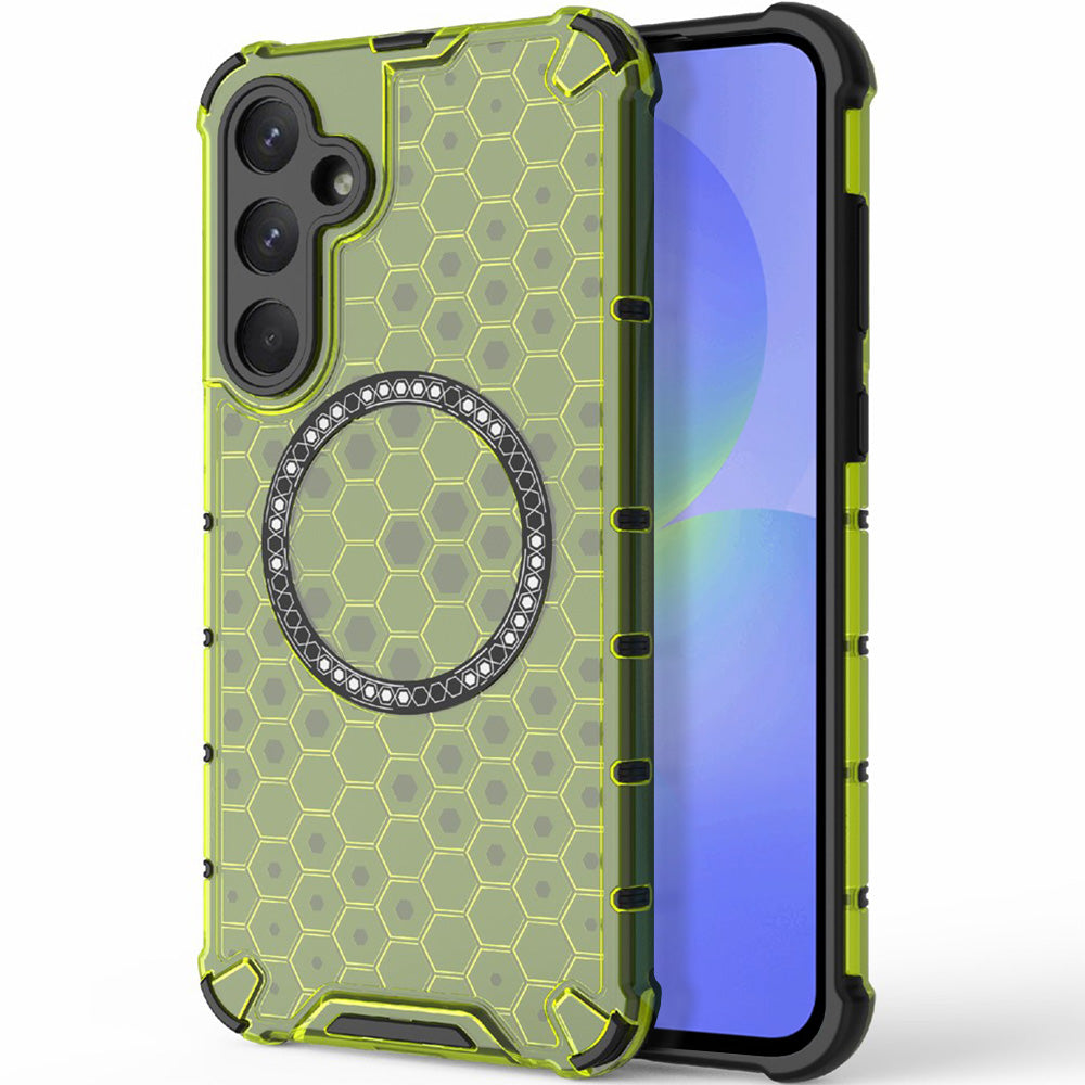 Techsuit - HoneyComb Shield MagSafe - Samsung Galaxy A36 5G - Lime Green