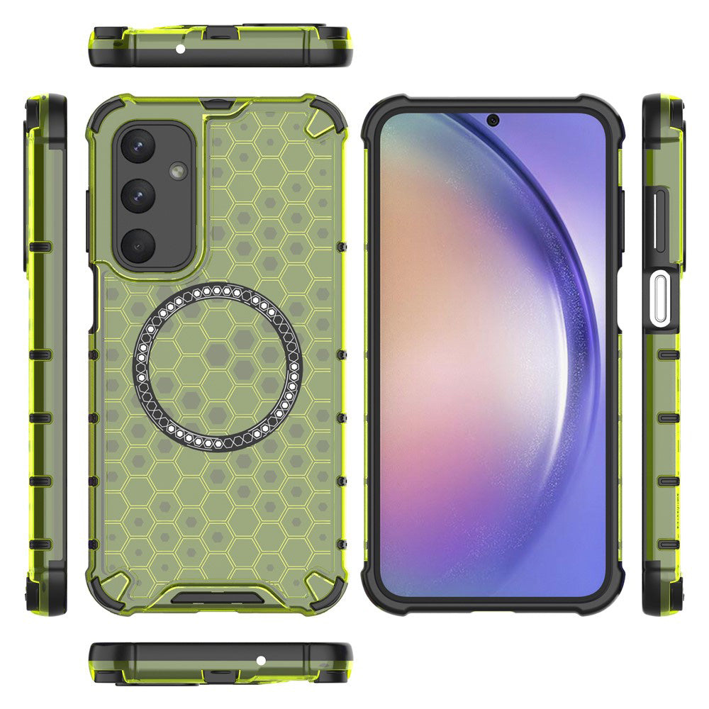 Techsuit - HoneyComb Shield MagSafe - Galaxy A16 4G / A16 5G - Lime Green