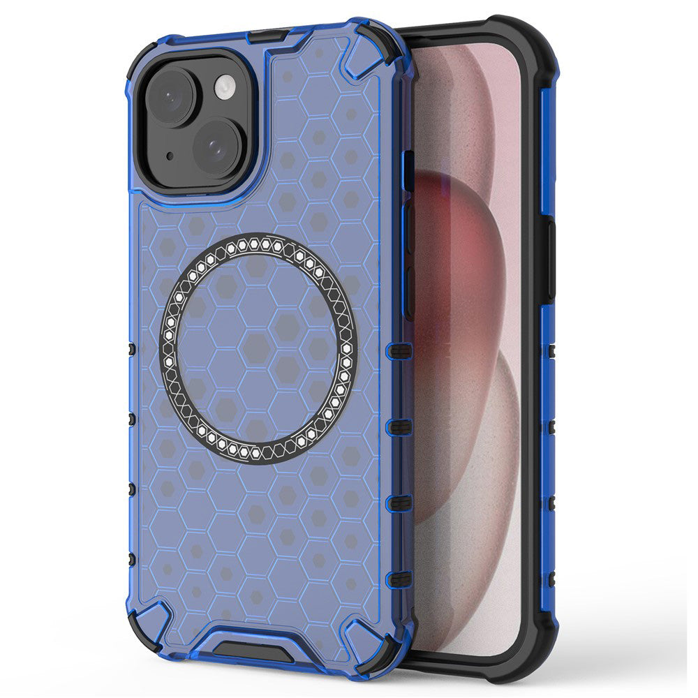 Techsuit - HoneyComb Shield MagSafe - iPhone 14 - Blue