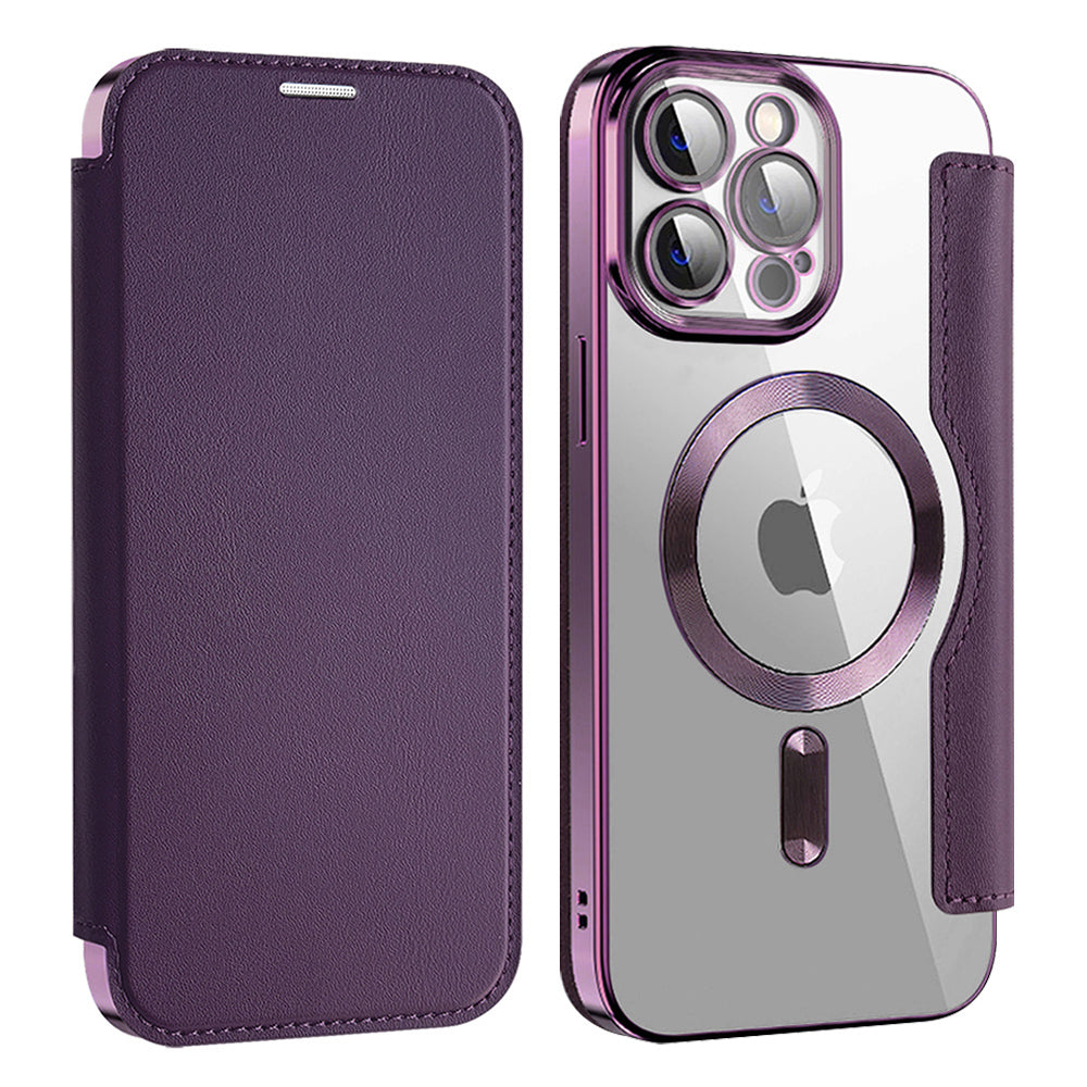 Techsuit - SmartMag Book Case - iPhone 15 Pro - Purple