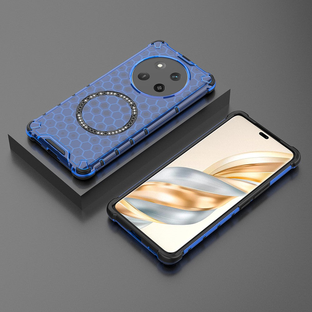 Techsuit - HoneyComb Shield MagSafe - Honor Magic7 Lite / X9c - Blue