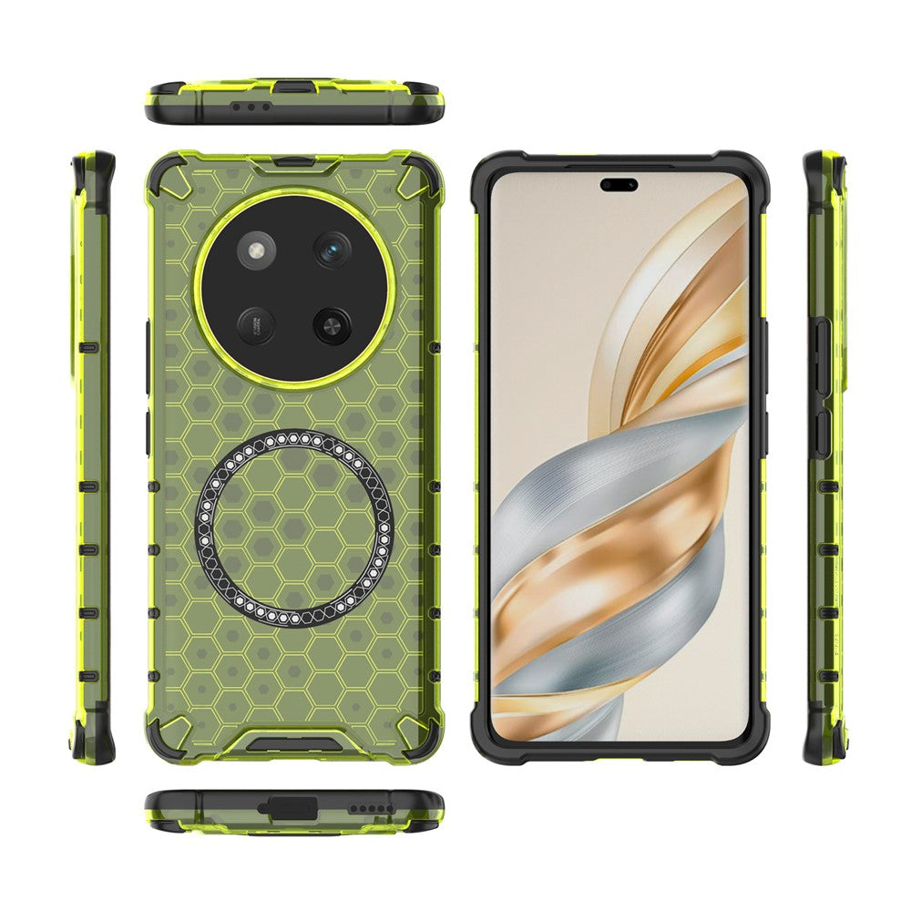Techsuit - HoneyComb Shield MagSafe - Honor Magic7 Lite / X9c - Lime Green