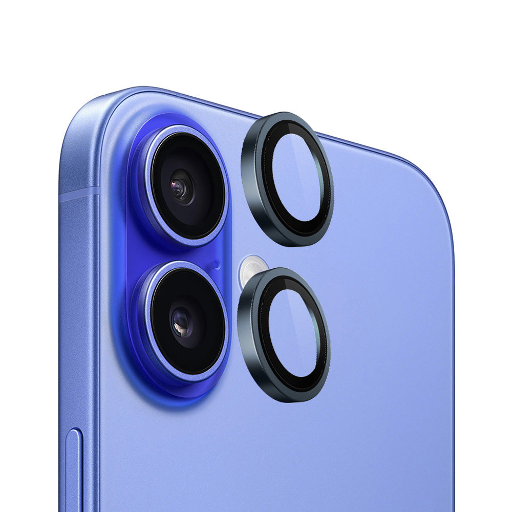Blueo - Original Metal Frame Lens Protector - iPhone 16 / iPhone 16 Plus - Blue