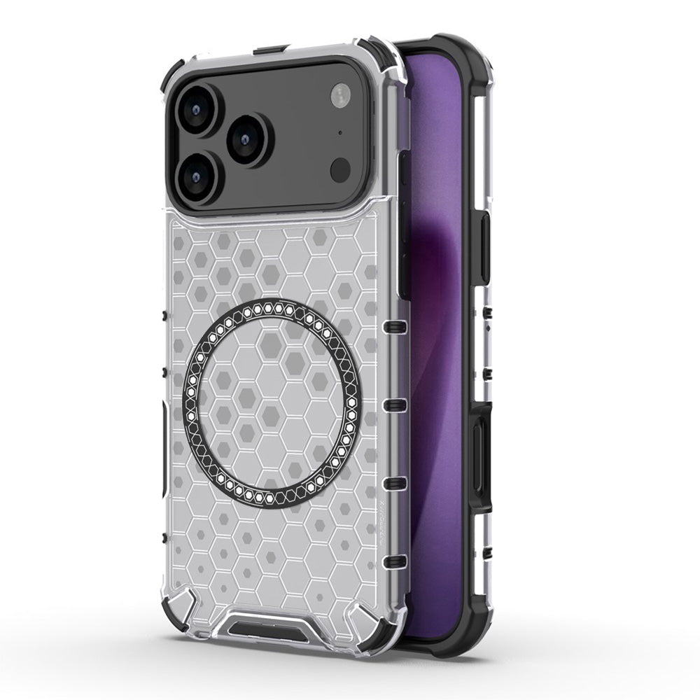 Techsuit - HoneyComb Shield MagSafe - iPhone 17 Pro Max - White