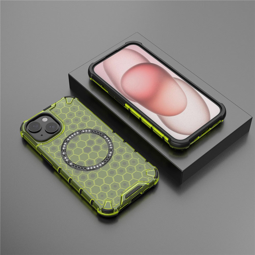 Techsuit - HoneyComb Shield MagSafe - Honor 400 Lite - Lime Green