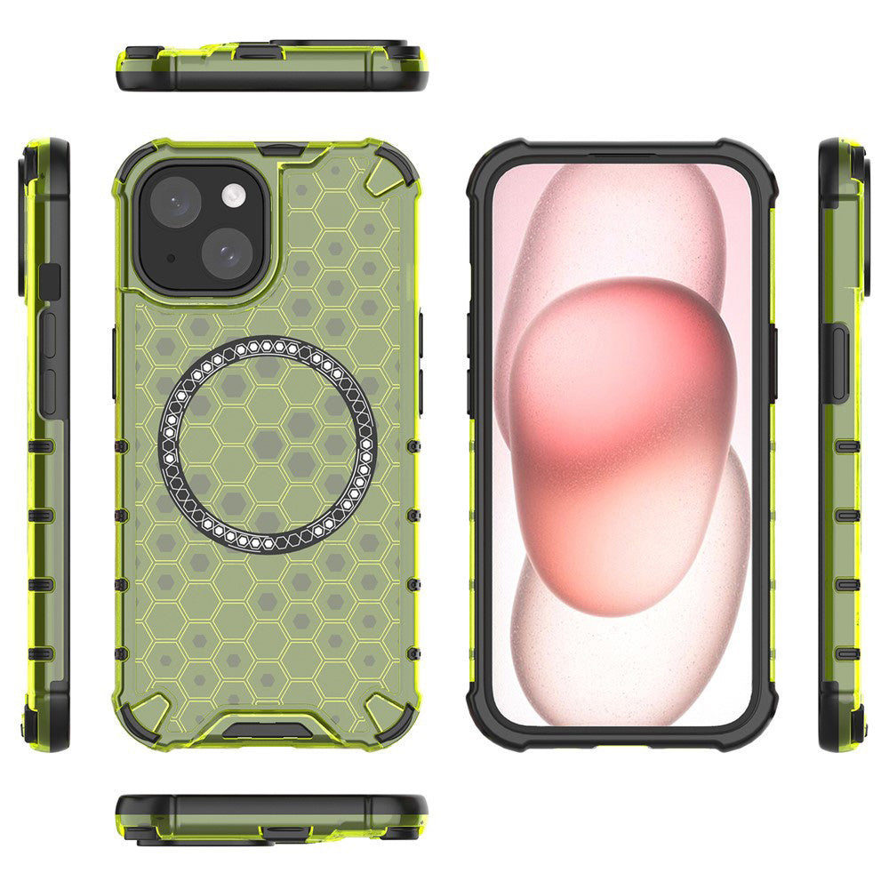 Techsuit - HoneyComb Shield MagSafe - Honor 400 Lite - Lime Green