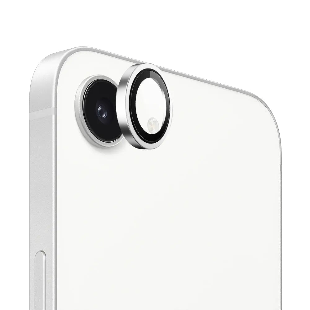 Blueo - Original Metal Frame Lens Protector - iPhone 16e - Silver