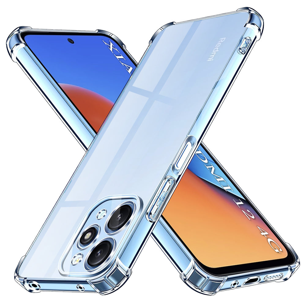 Techsuit - Shockproof Clear Silicone - Xiaomi Redmi 12 4G / 12 5G - Clear