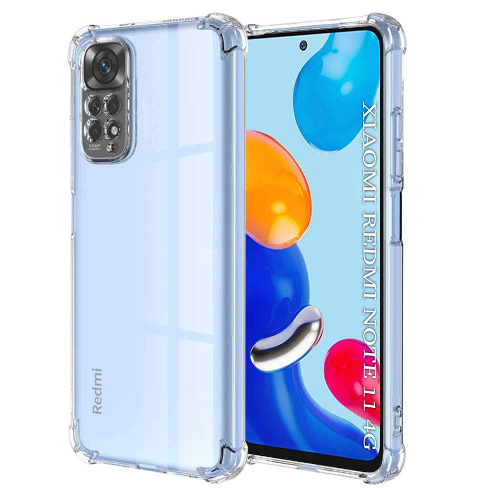 Techsuit - Shockproof Clear Silicone - Xiaomi Redmi Note 11 / Note 11S - Clear