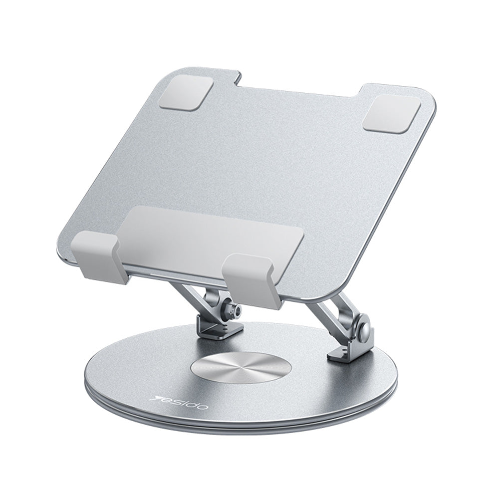Yesdo - Desk Holder (C293) - for Tablet, Good Heat Releasing, Folding Design, Aluminum Alloy - Silver