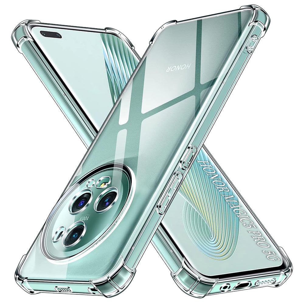 Techsuit - Shockproof Clear Silicone - Honor Magic5 Pro - Clear