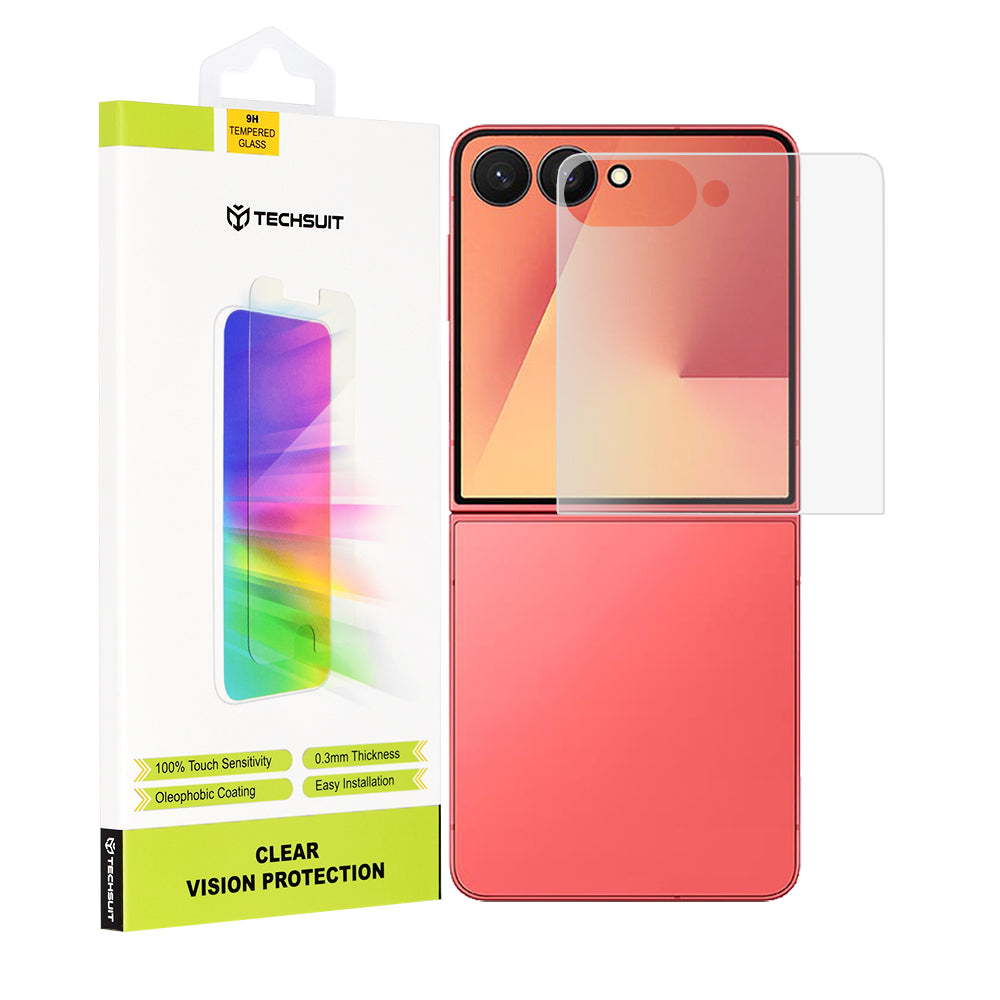 Techsuit - Clear Vision Glass [Front Screen] - Samsung Galaxy Z Flip7 - Transparent