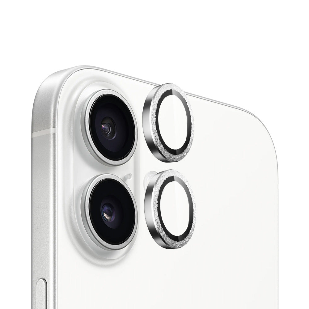 Blueo - Original Metal Frame Lens Protector - iPhone 16 / iPhone 16 Plus - Silver