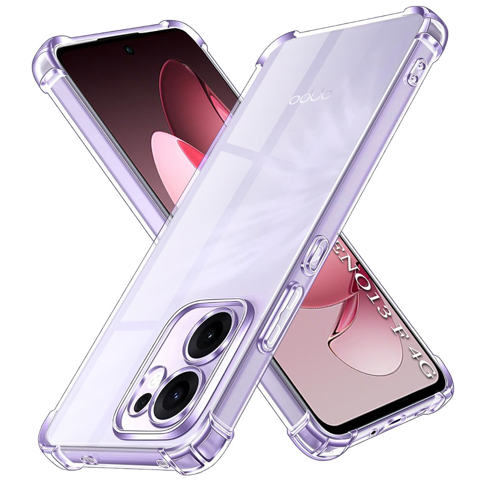 Techsuit - Shockproof Clear Silicone - Oppo Reno13 F 4G / Reno13 F 5G / Reno13 FS 5G - Clear