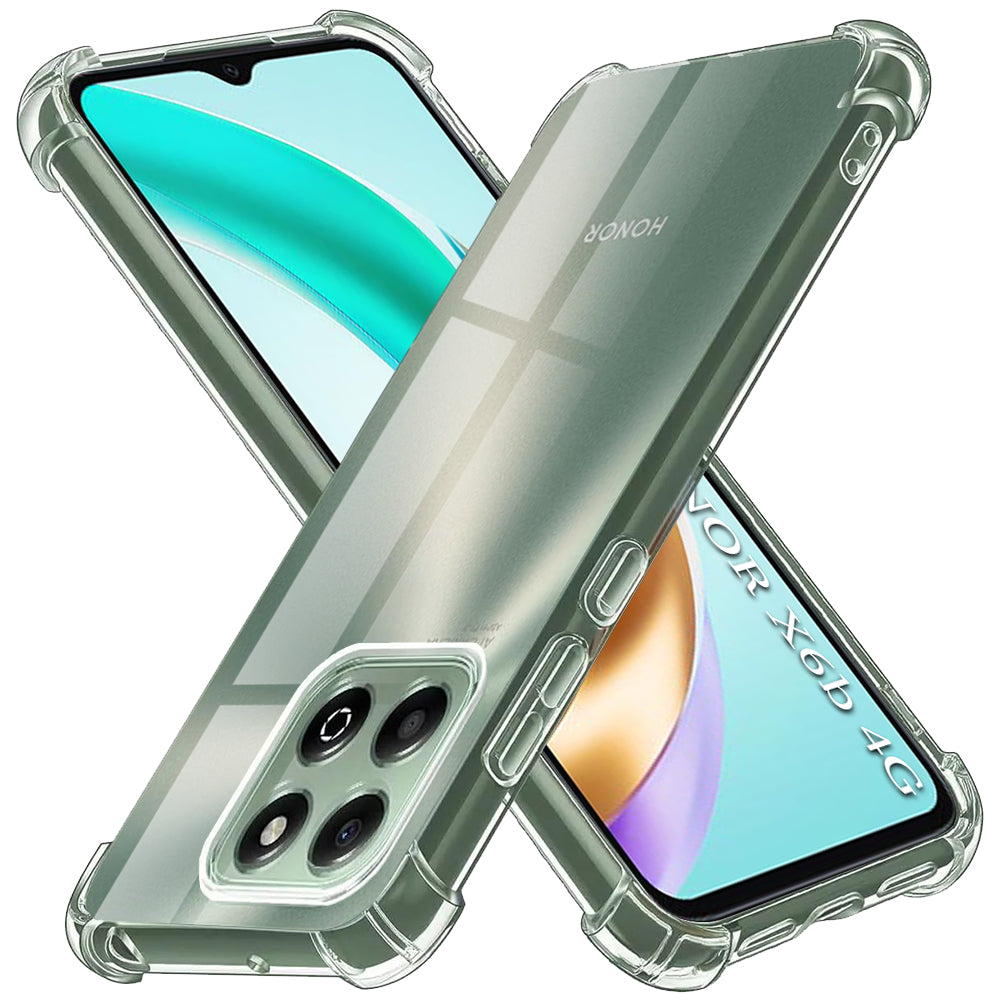 Techsuit - Shockproof Clear Silicone - Honor X6b - Clear