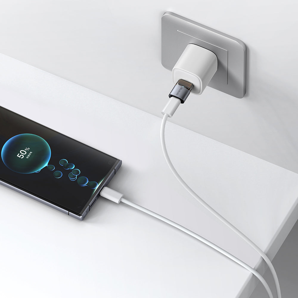 Mcdodo - OTG Adapter (OT-7580) - Type-C to USB3.0, Aluminium Alloy, Charging&Data Sync, with Indicator Light, Lanyard - Black