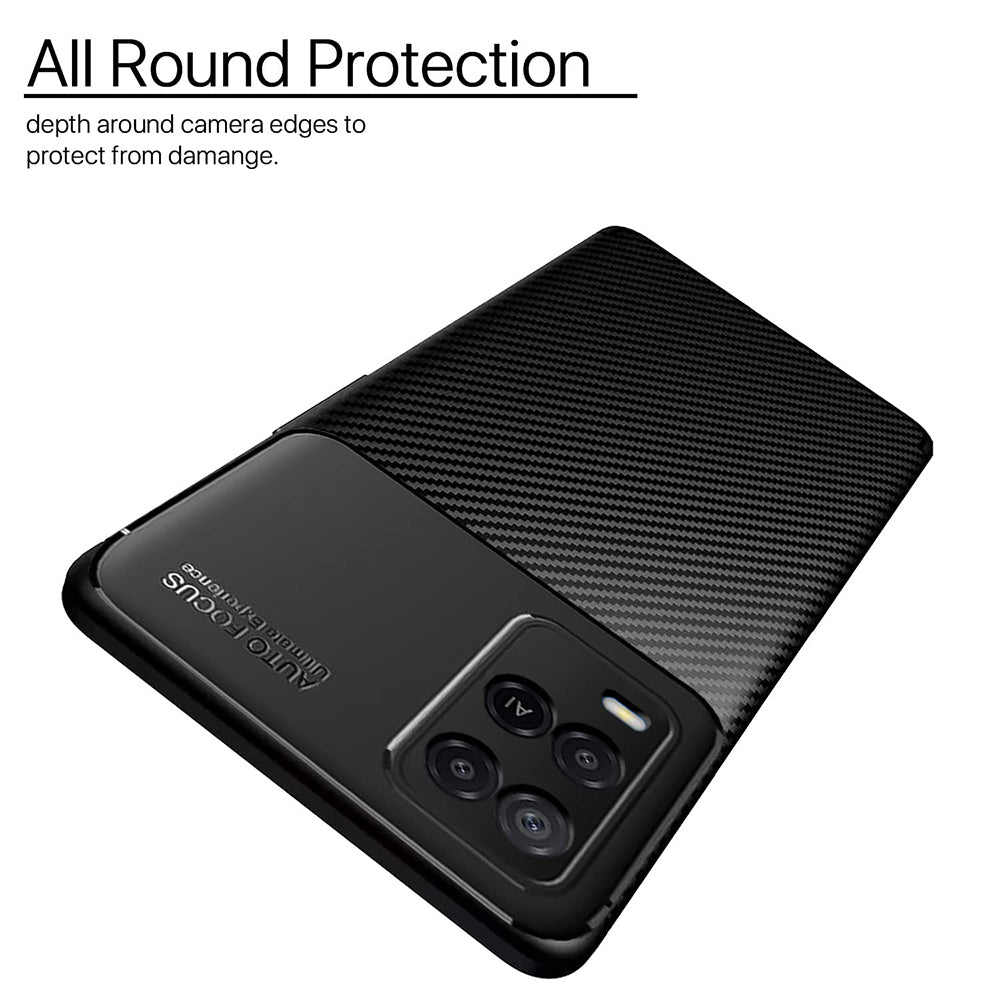 Techsuit - CarbonFiber - Oppo A54 4G - Black