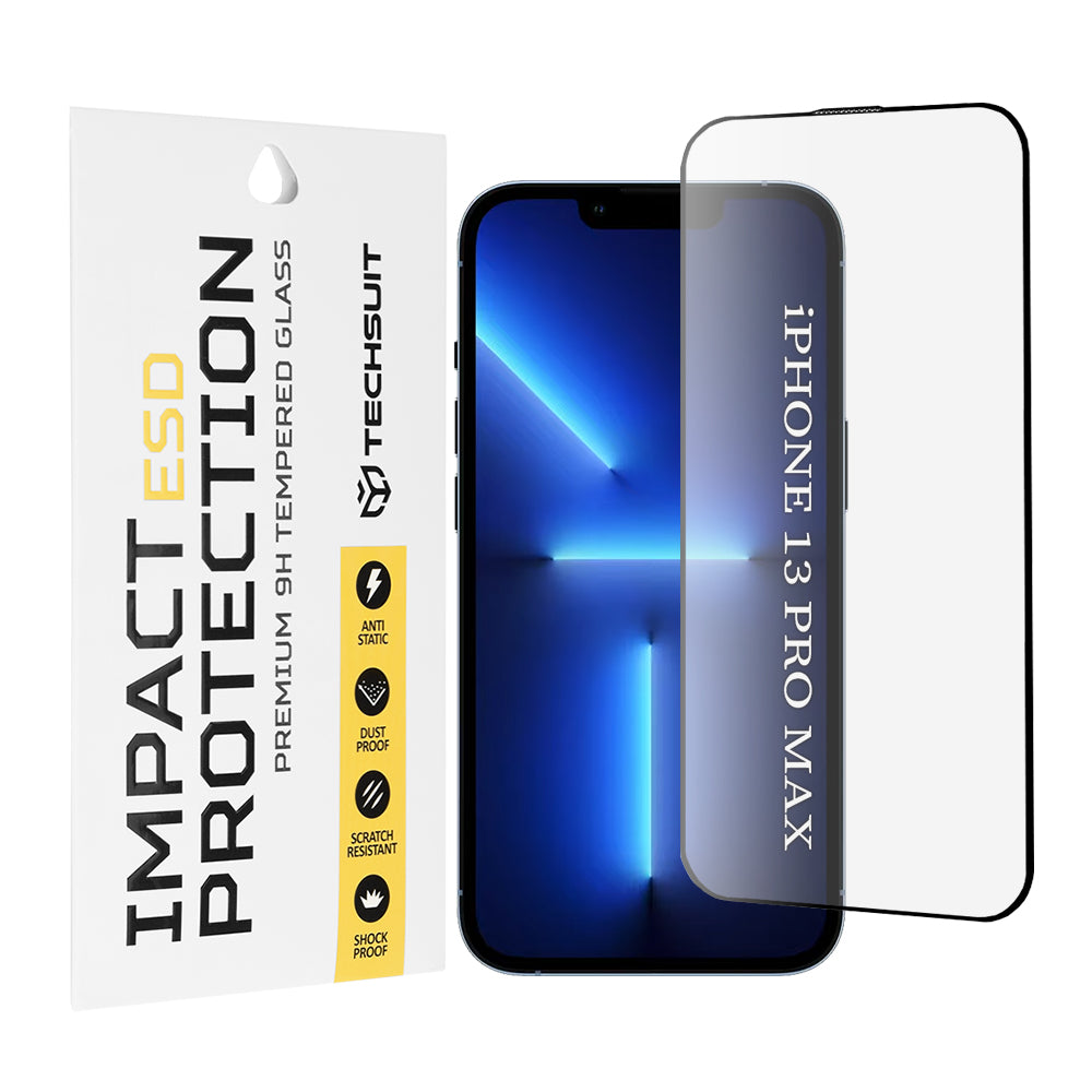 Techsuit - ESD Glass - iPhone 13 Pro Max - Black