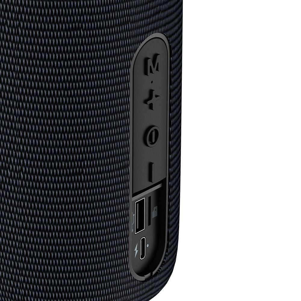 Mcdodo - Portable Wireless Speaker (BS-1410) - with Colorful Lights, Bluetooth V5.3, 1200mAh, IPX4 - Black