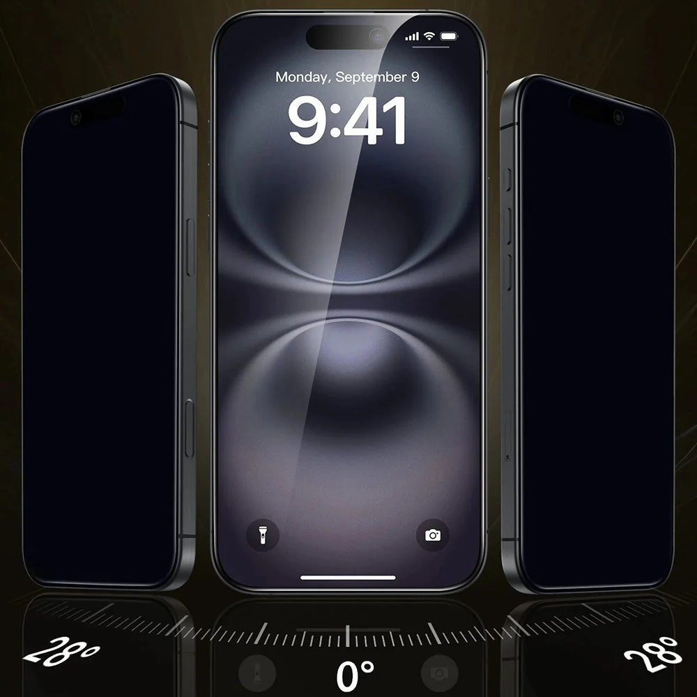 ESR - Corning Gorilla Glass UltraFit Privacy™ (3 pack) - iPhone 17 Pro - Black