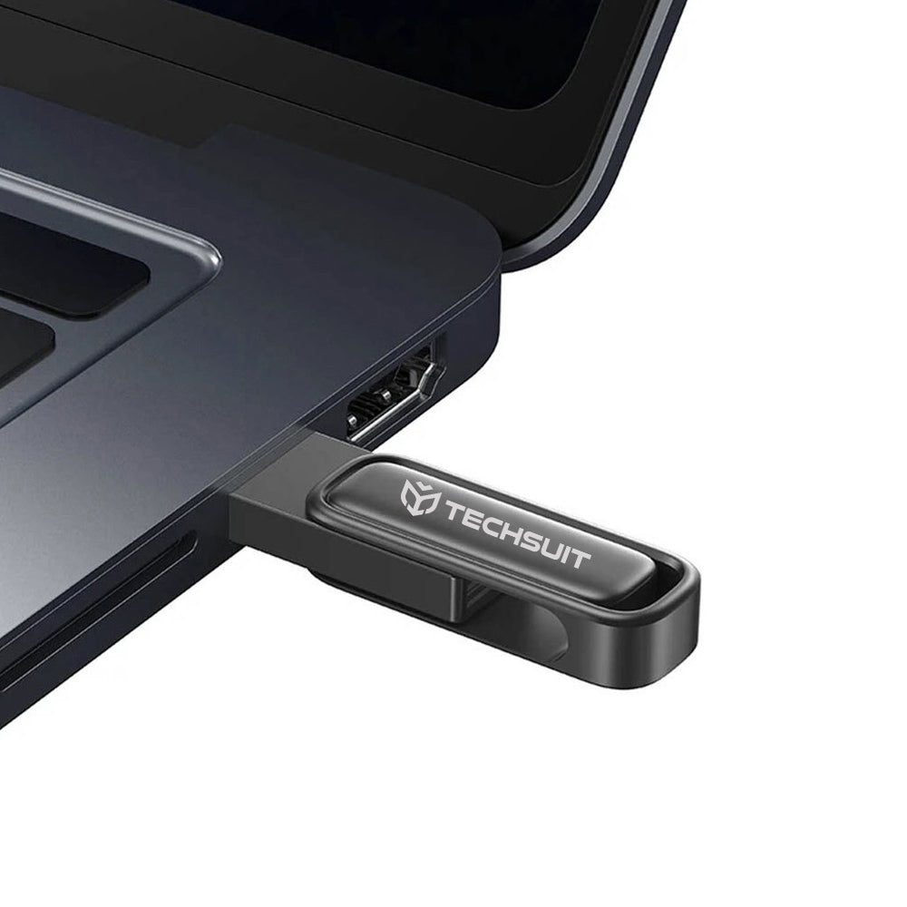 Techsuit - Memory Stick THSM33 (THSM333128) - USB 3.0 FlashDrive, 128GB, Zinc Alloy, Read 80M/s, Write 18M/s - Tarnish