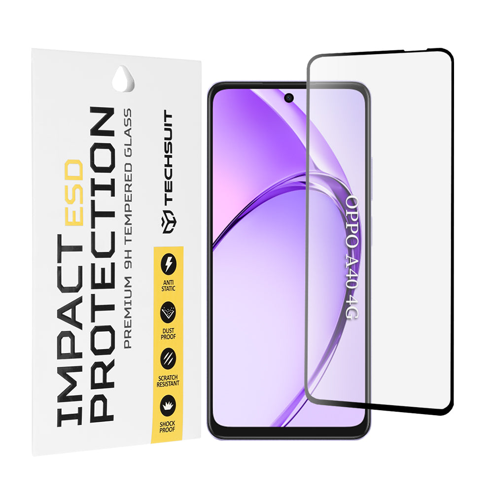 Techsuit - ESD Glass - Oppo A40 4G / A60 5G - Black
