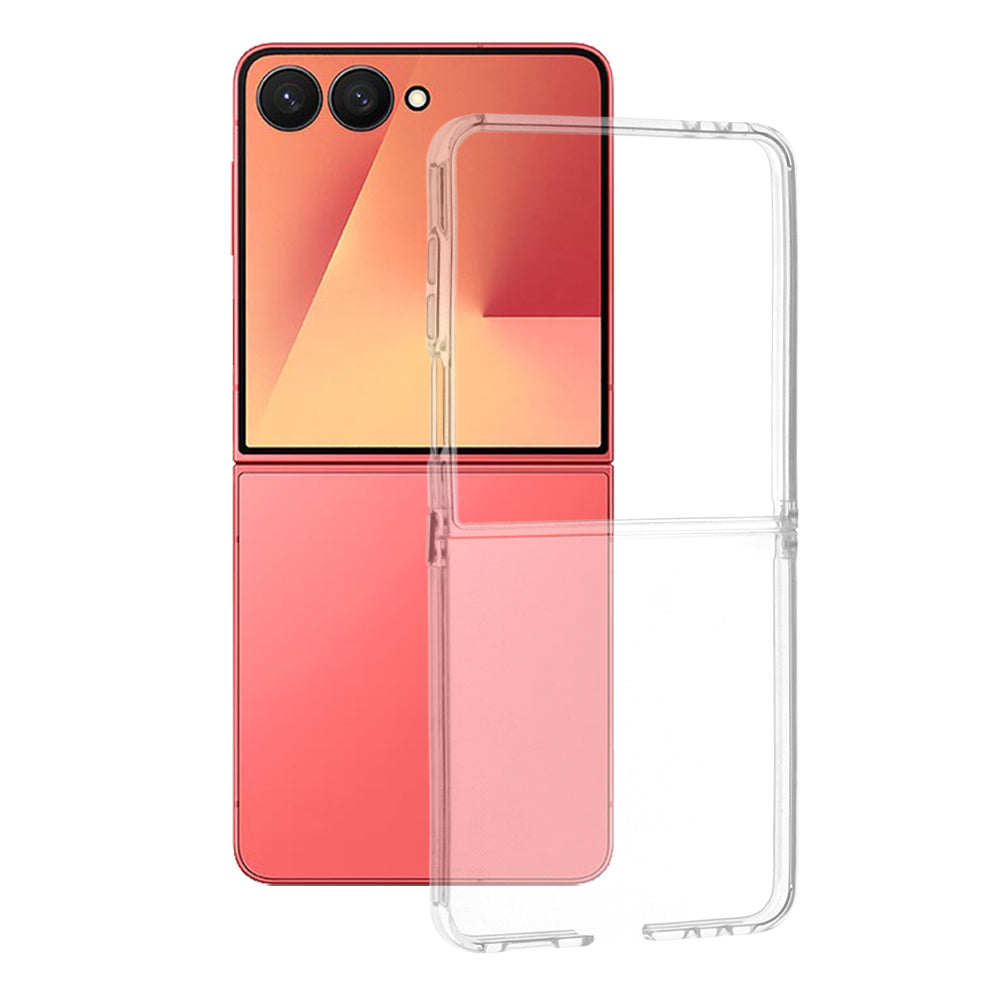 Techsuit - Clear Silicone - Samsung Galaxy Z Flip7 - Transparent