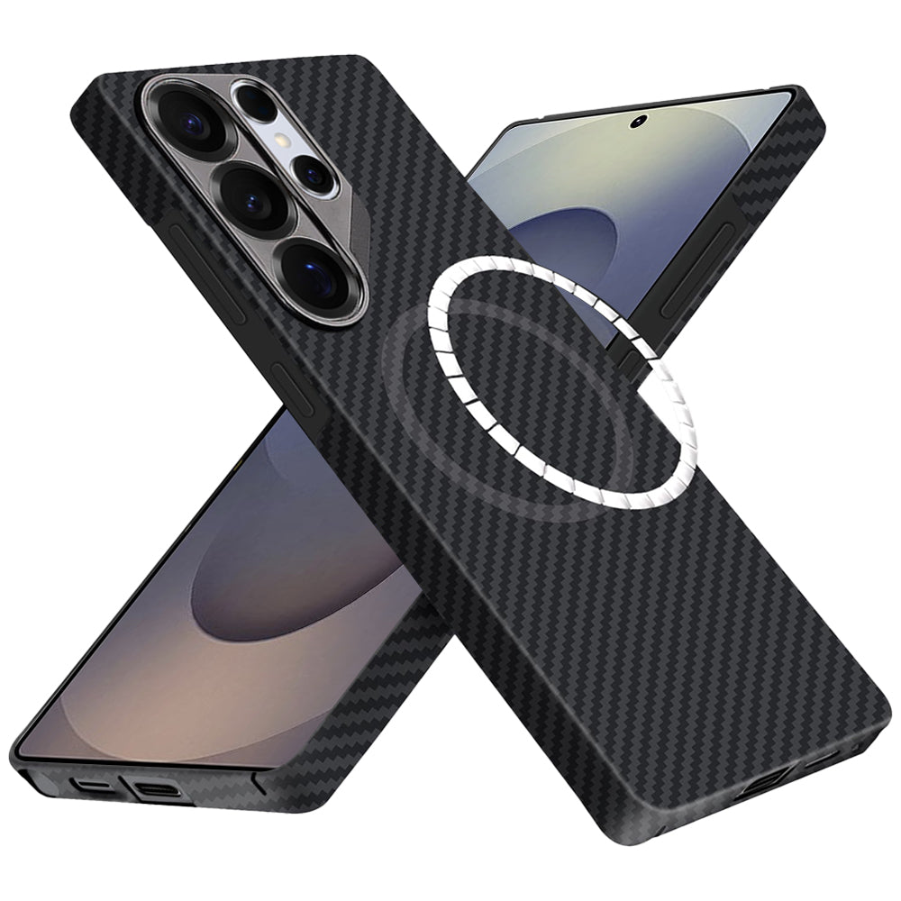 Techsuit - Aramid Fiber MagSafe - Samsung Galaxy S25 Ultra - Black