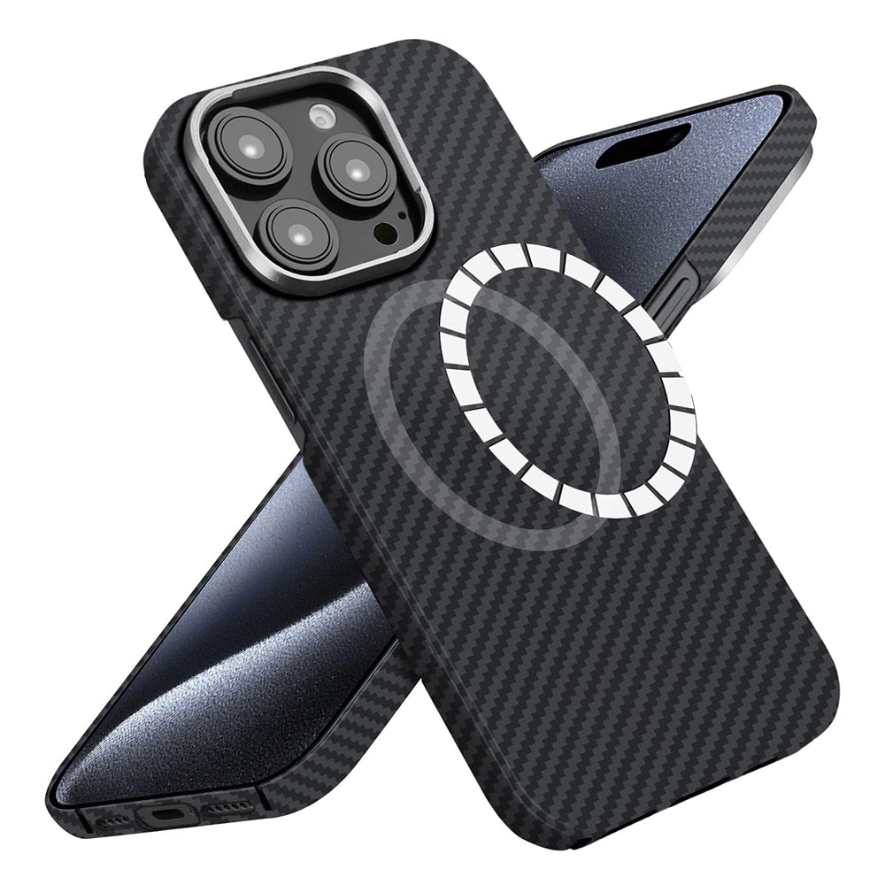 Techsuit - Aramid Fiber MagSafe - iPhone 15 Pro - Black