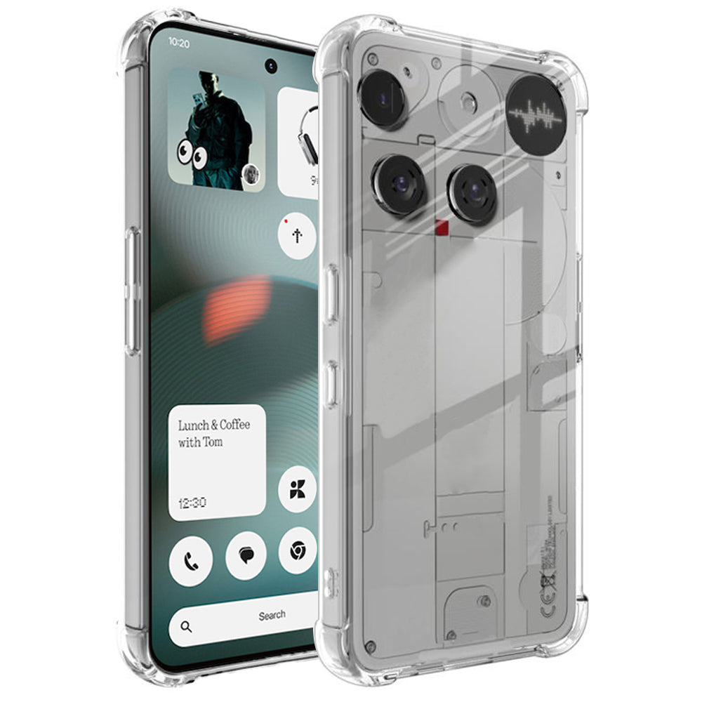 Techsuit - Shockproof Clear Silicone - Nothing Phone (3) - Clear