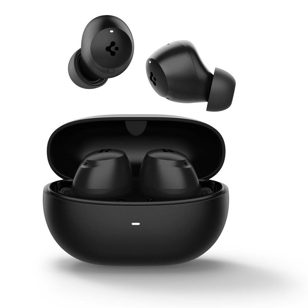 Spigen - Wireless Earbuds (SA2401) - Bluetooth 5.2, Active Noise Cancelling, Microphone, Touch Control, Audio App - Black