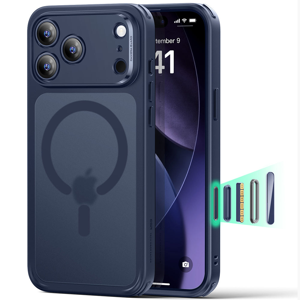 ESR - Classic Hybrid HaloLock - iPhone 17 Pro Max - Frosted Blue