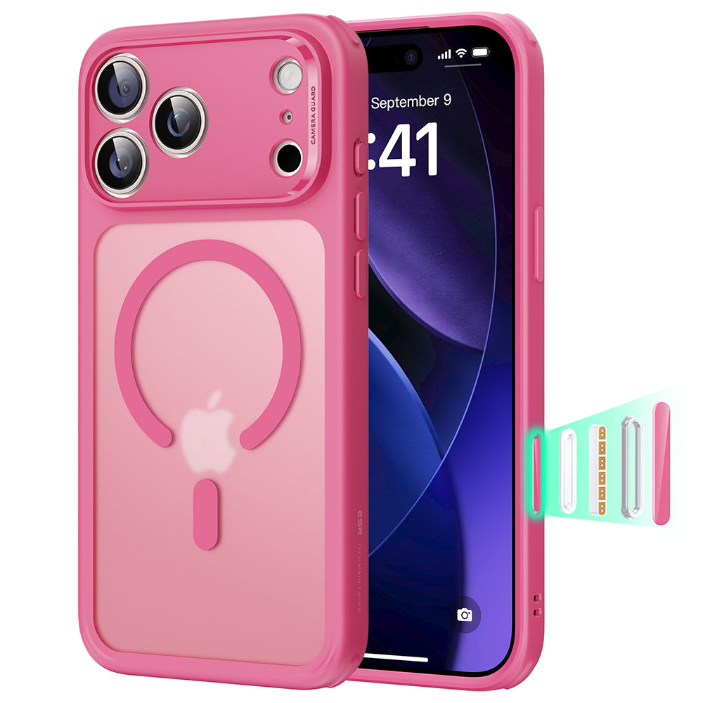 ESR - Classic Hybrid HaloLock - iPhone 17 Pro - Frosted Pink