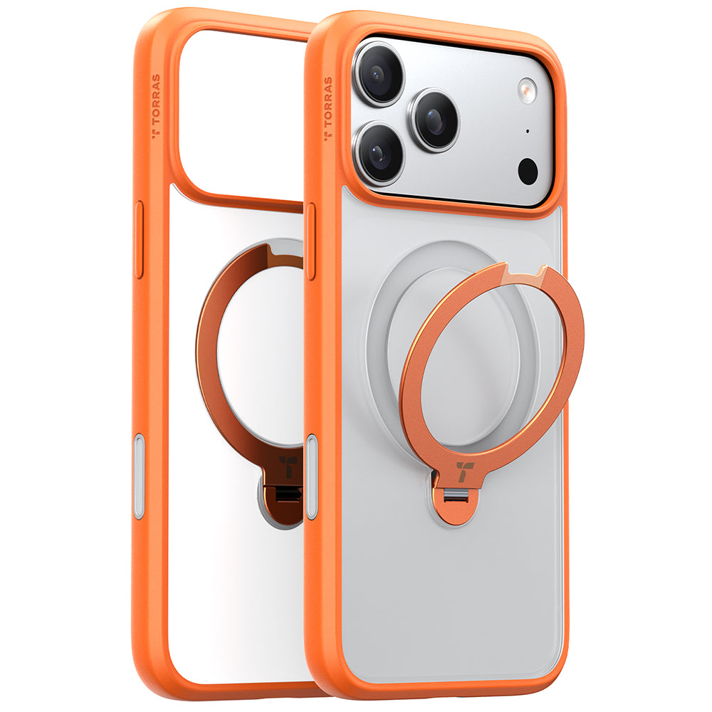 Torras - Ostand Spin MagSafe Series - iPhone 17 Pro Max - Orange