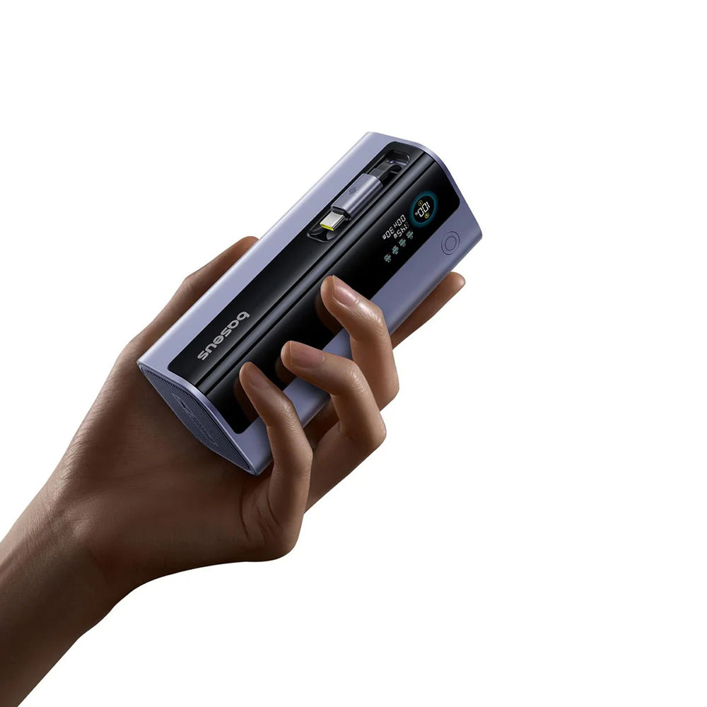 Baseus - Power Bank EnerGeek GR11 (E0027B01) - with USB-C Retractable Cable, 20000mAh, 145W - Grey