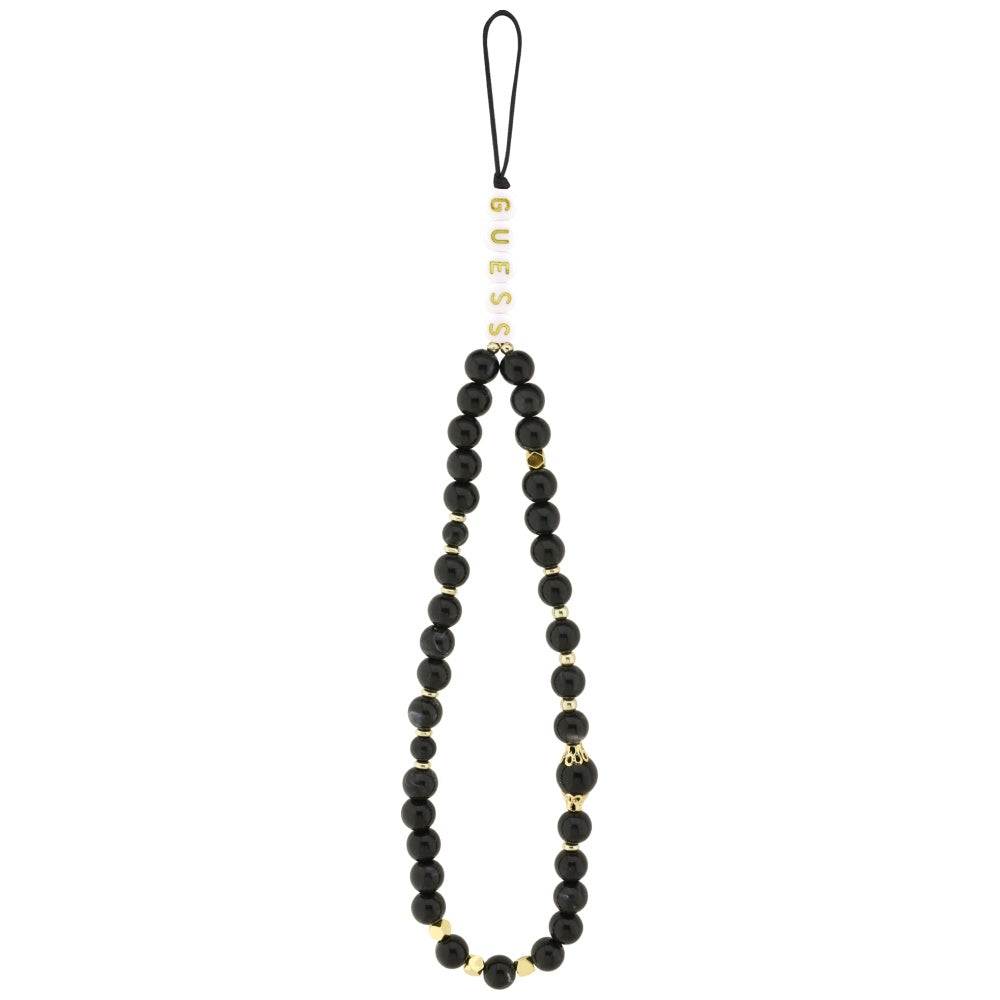 Guess - Hardcase 4G Triangle Logo MagSafe with Cord Strap (GUHMP17LP4TSDPPSK) - iPhone 17 Pro - Black