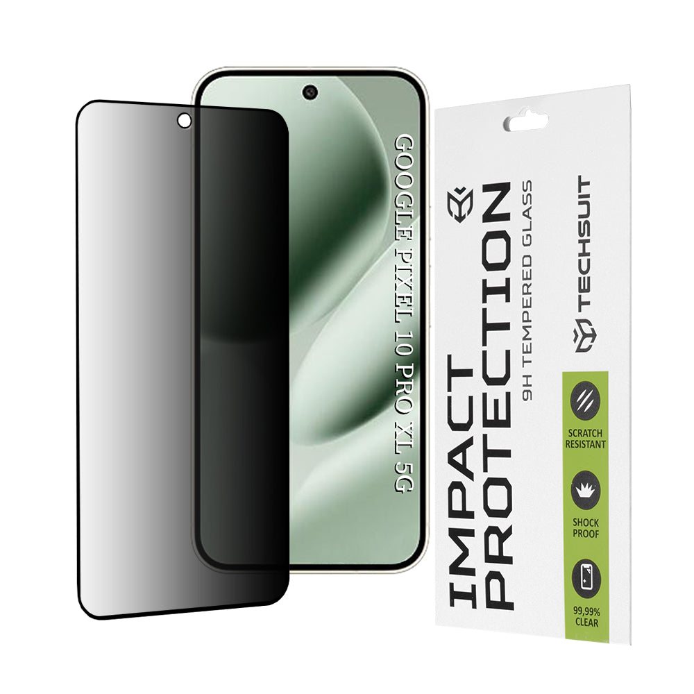 Techsuit - 111D Privacy FullÂ Glue - Google Pixel 10 Pro XL - Black