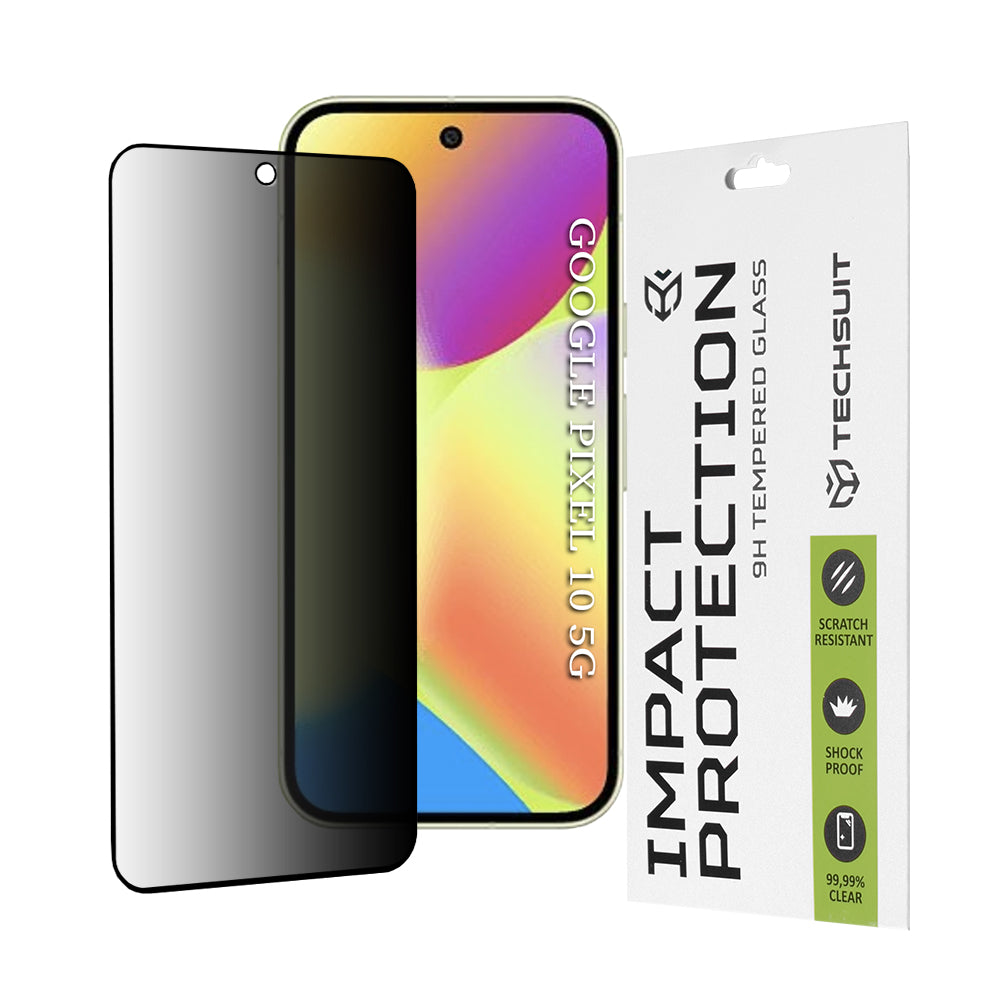 Techsuit - 111D Privacy FullÂ Glue - Google Pixel 10 - Black