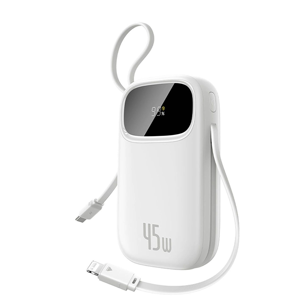 Baseus EnerFill FC31 Qpow 3 Power Bank 10000mAh 45W Moon White