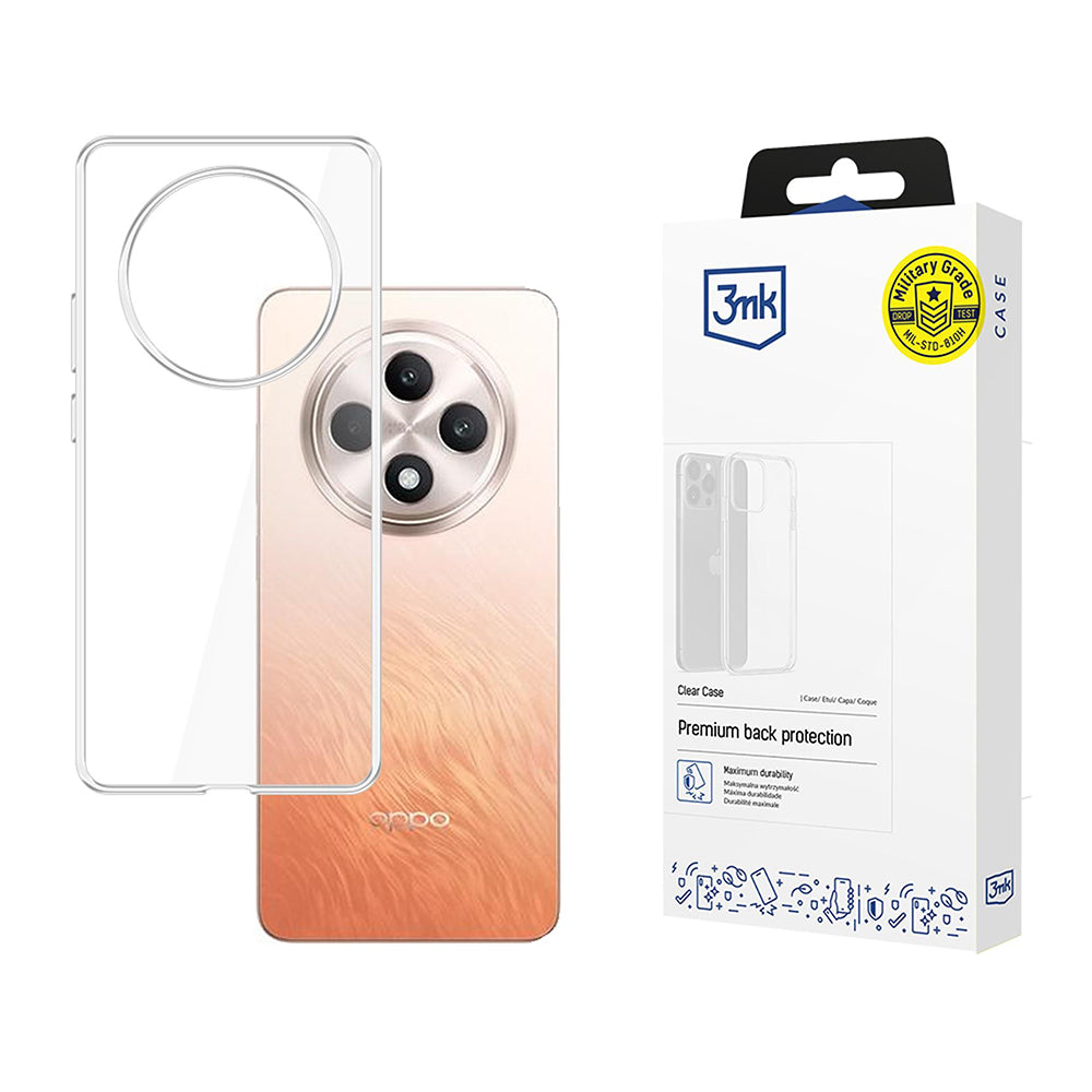 3mk - Clear Case - Oppo Reno12 F 4G / Reno12 F 5G / Reno12 FS 4G / Reno12 FS 5G - Transparent