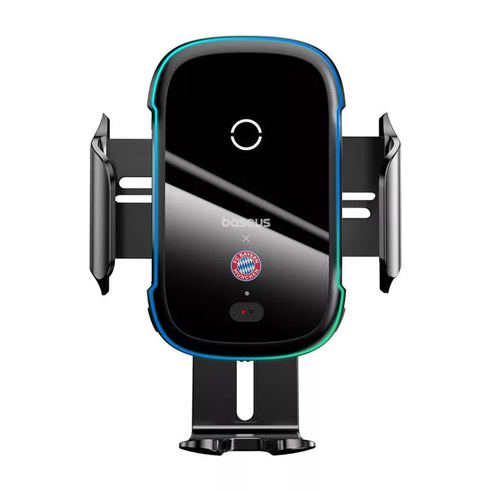 Baseus - Car Holder with Wireless Charging (C40344000113-Z1) - for Air Vent, Windshield and Dashboard, 4.7-6.5 inch - Gray