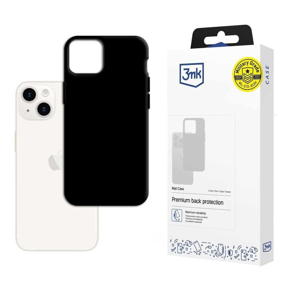 3mk - Matt Case - iPhone 15 - Black