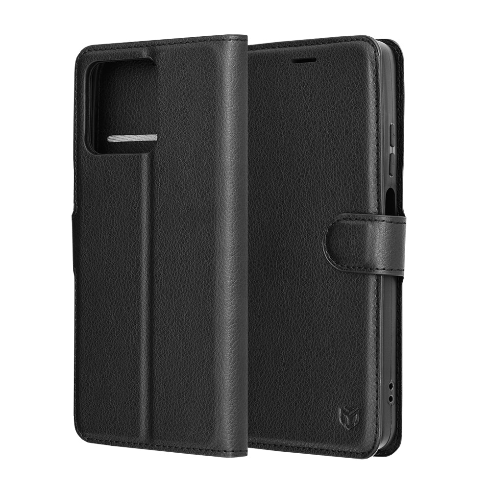 Techsuit - Leather Folio - Motorola Moto G56 - Black