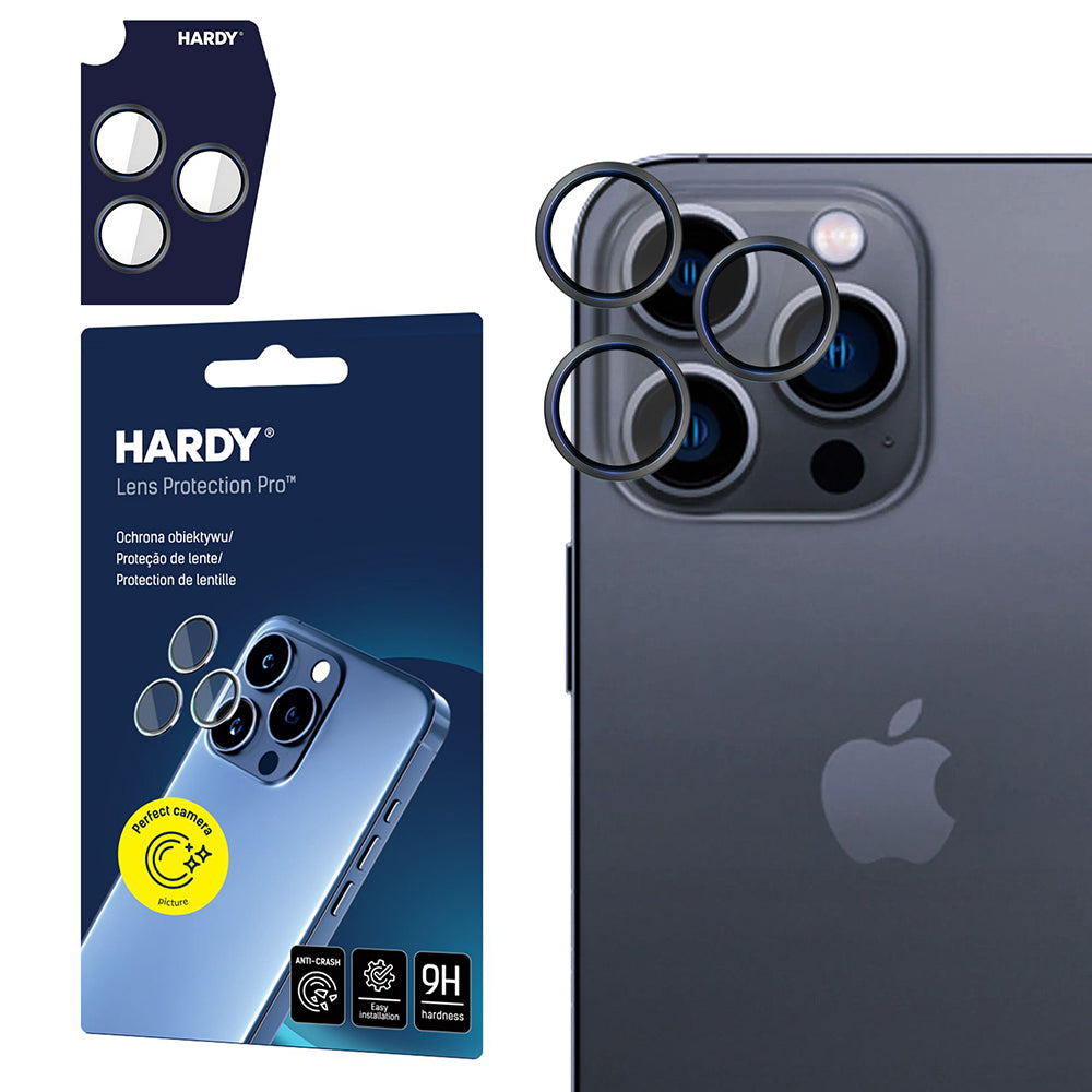 3mk - Hardy Lens Protection Pro - iPhone 16 Pro Max / iPhone 16 Pro - Black