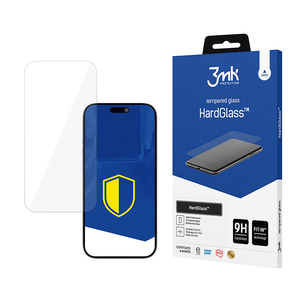 3mk - HardGlass Tempered Screen Protector - iPhone 17 Air - Clear
